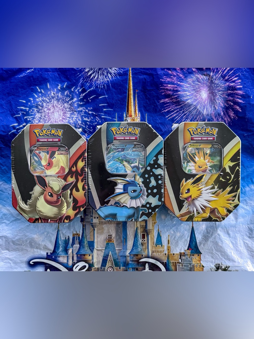 Pokémon TCG Eevee Evolutions V Tin Set of 3 Sealed Flareon Jolteon Vaporeon